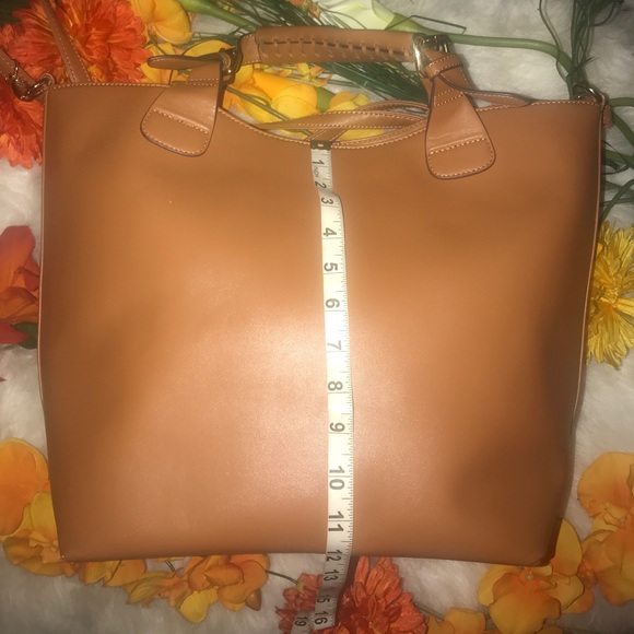 JustFab Tan Man Made Material Bag - Picture 4 of 7